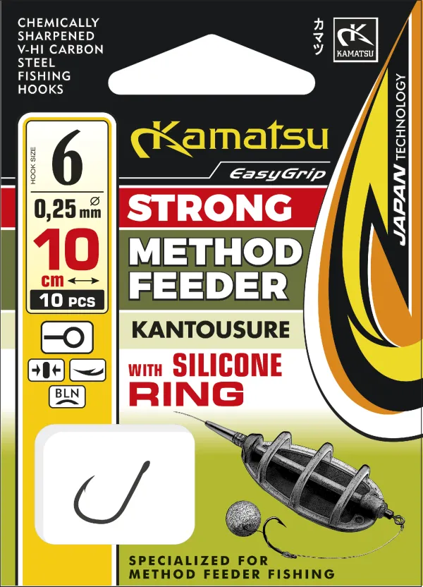 NextFish - Horgász webshop és horgászbolt - KAMATSU Method Feeder Strong Kantousure 6 with Silicone Ring