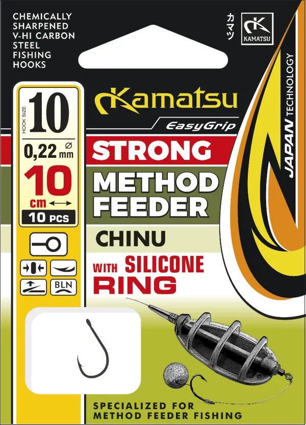 NextFish - Horgász webshop és horgászbolt - KAMATSU Method Feeder Strong Chinu 6 with Silicone Ring