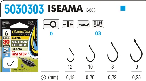 NextFish - Horgász webshop és horgászbolt - KAMATSU Method Feeder Long Iseama 6 Fast Stop