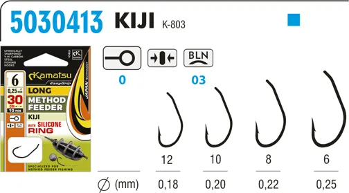 NextFish - Horgász webshop és horgászbolt - KAMATSU Method Feeder Long Kiji 6 with Silicone Ring