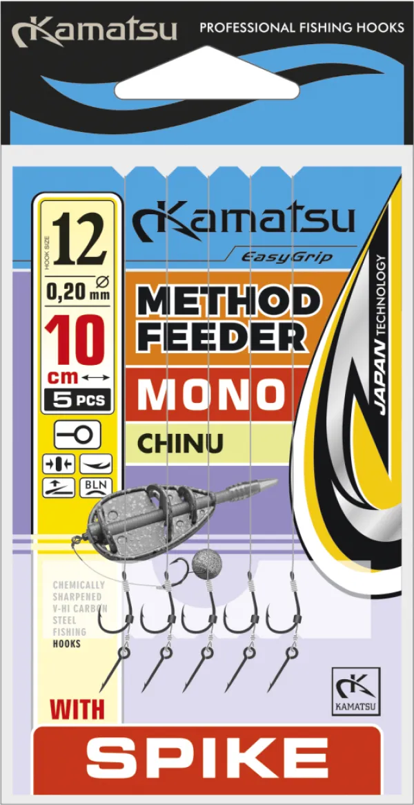 NextFish - Horgász webshop és horgászbolt - KAMATSU Method Feeder Mono Chinu 6 Spike