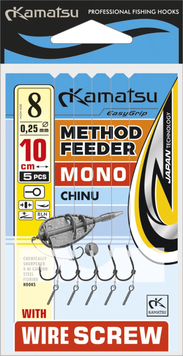 NextFish - Horgász webshop és horgászbolt - KAMATSU Method Feeder Mono Chinu 6 Wire Screw