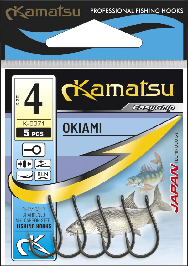 NextFish - Horgász webshop és horgászbolt - KAMATSU Kamatsu Okiami 4 Black Nickel Ringed