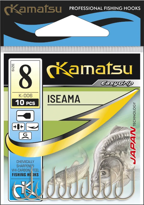 NextFish - Horgász webshop és horgászbolt - KAMATSU Kamatsu Iseama 6 Black Nickel Flatted