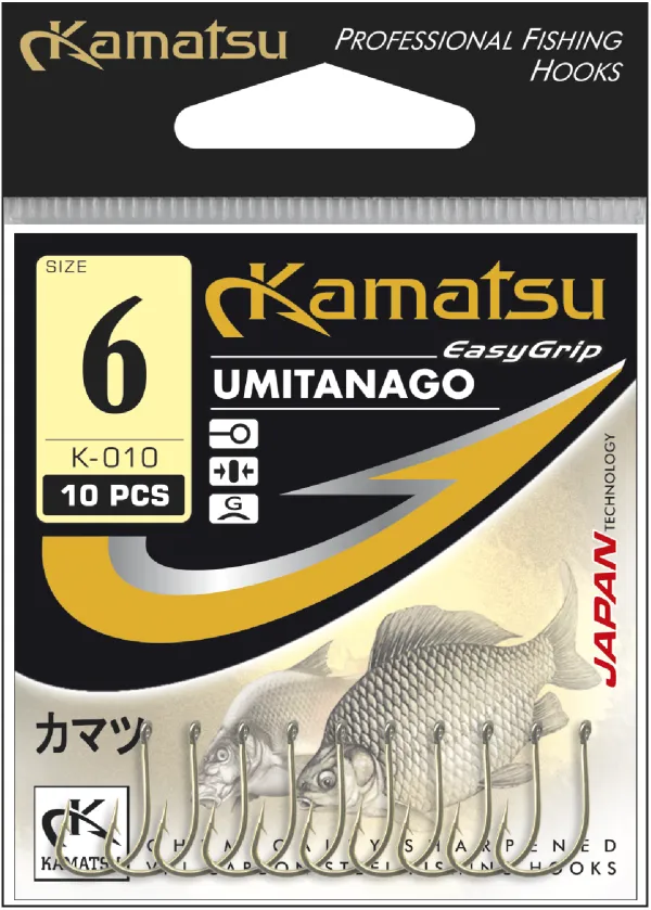 NextFish - Horgász webshop és horgászbolt - KAMATSU Kamatsu Umitanago 6 Black Nickel Ringed