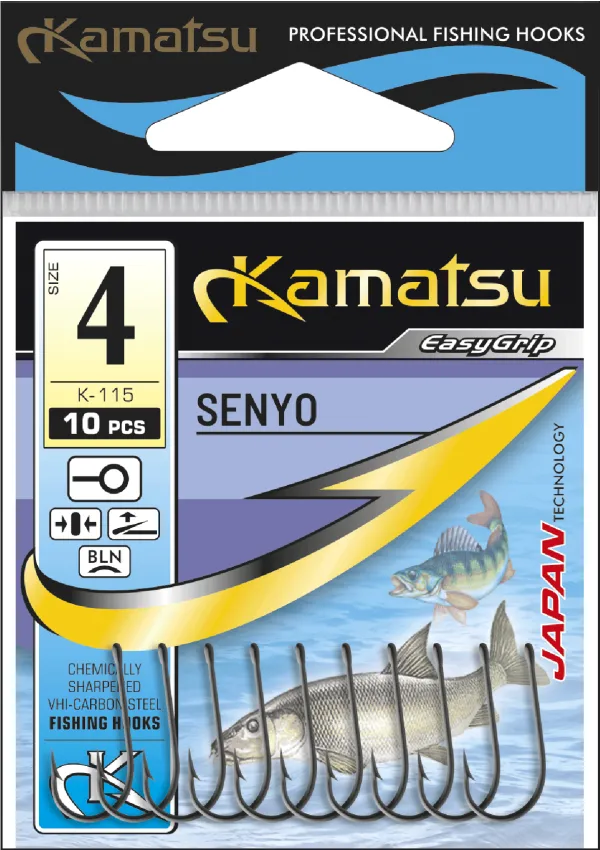 NextFish - Horgász webshop és horgászbolt - KAMATSU Kamatsu Senyo 5/0 Black Nickel Ringed