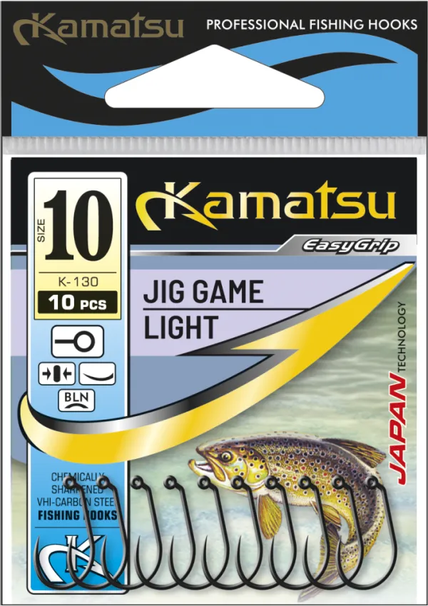 NextFish - Horgász webshop és horgászbolt - KAMATSU Kamatsu Jig Game Light 6 Black Nickel Ringed