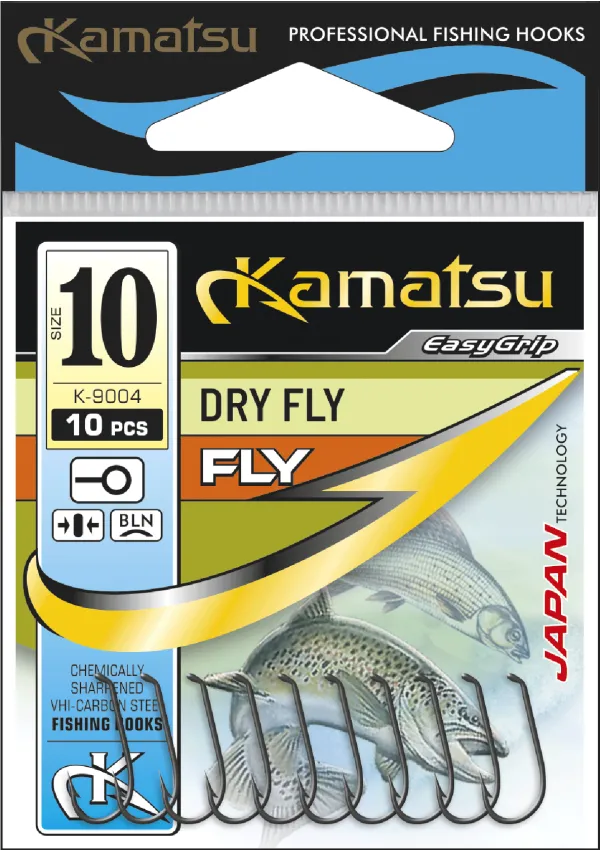 NextFish - Horgász webshop és horgászbolt - KAMATSU Kamatsu Dry Fly 14 Black Nickel Ringed