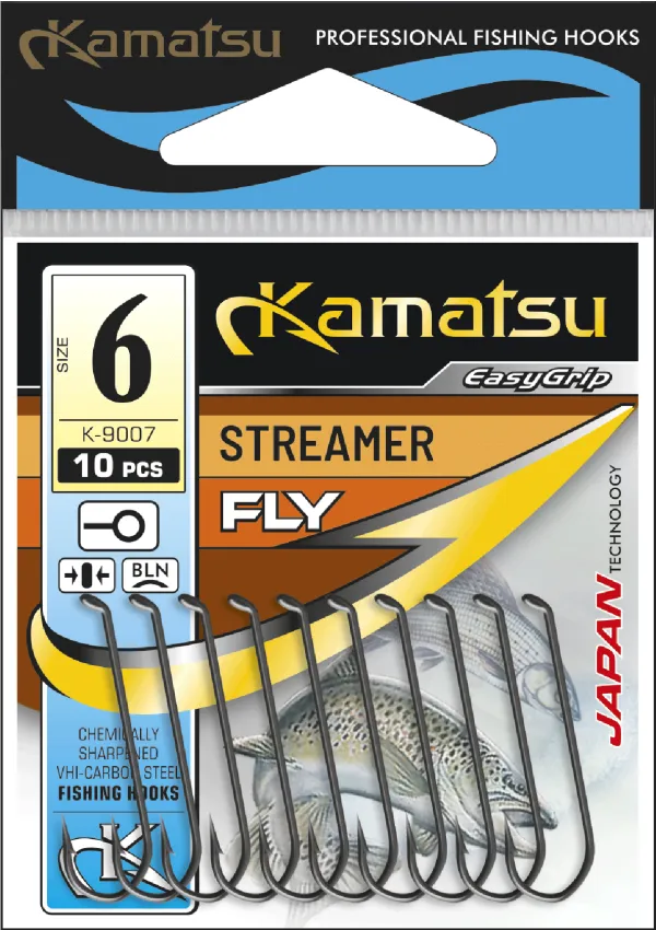 NextFish - Horgász webshop és horgászbolt - KAMATSU Kamatsu Streamer 2 Black Nickel Ringed