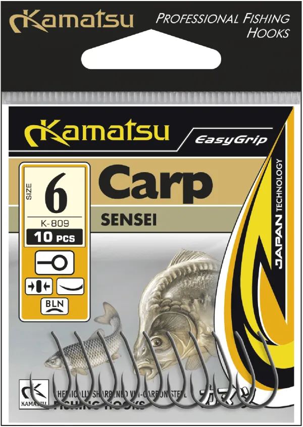 NextFish - Horgász webshop és horgászbolt - KAMATSU Kamatsu Sensei 6 Black Nickel Ringed