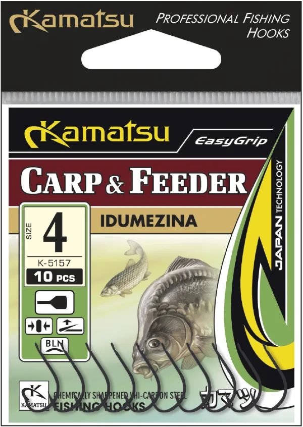 NextFish - Horgász webshop és horgászbolt - KAMATSU Kamatsu Idumezina Carp & Feeder 1 Black Nickel Flatted