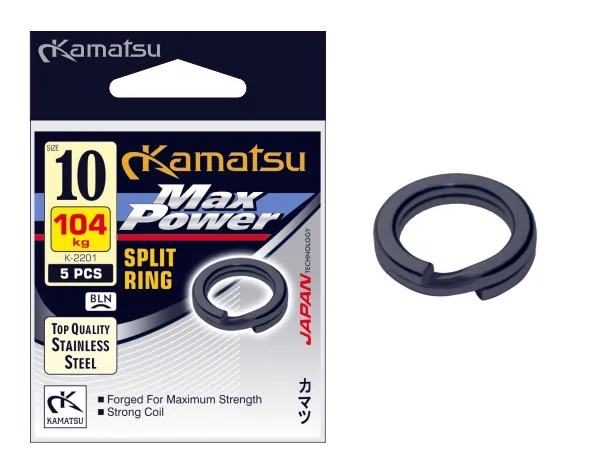 NextFish - Horgász webshop és horgászbolt - KAMATSU Max Power Split Ring K-2201 5.5mm 40kg BLN