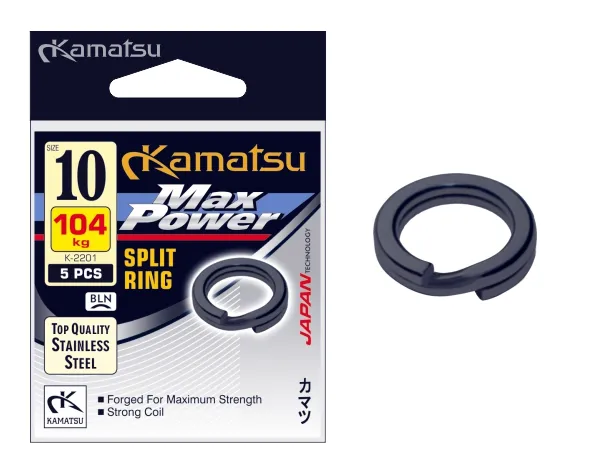 NextFish - Horgász webshop és horgászbolt - KAMATSU Max Power Split Ring K-2201 8mm 90kg BLN