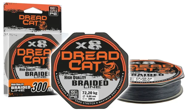 NextFish - Horgász webshop és horgászbolt - DREADCAT Dread Cat x8 Black 0,30mm/300m