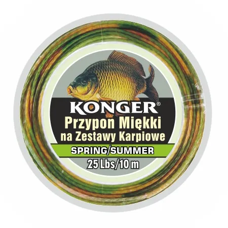 NextFish - Horgász webshop és horgászbolt - KONGER Team Carp Soft Braid Spring & Summer for Carp Sets 25lbs 10m