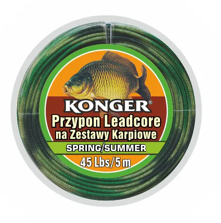 NextFish - Horgász webshop és horgászbolt - KONGER Leadcore Braid Spring & Summer for Carp Sets 25lbs 5m