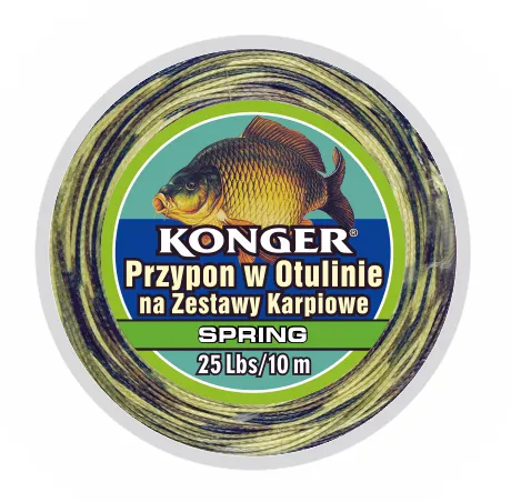 NextFish - Horgász webshop és horgászbolt - KONGER Semi Stiff Skin Braid Spring for Carp Rig 45lbs 10m