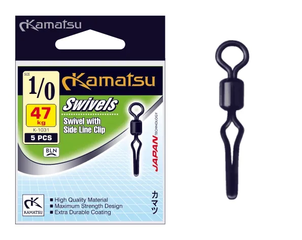 NextFish - Horgász webshop és horgászbolt - KAMATSU Swivel with Side Line Clip K-1031 02 40kg