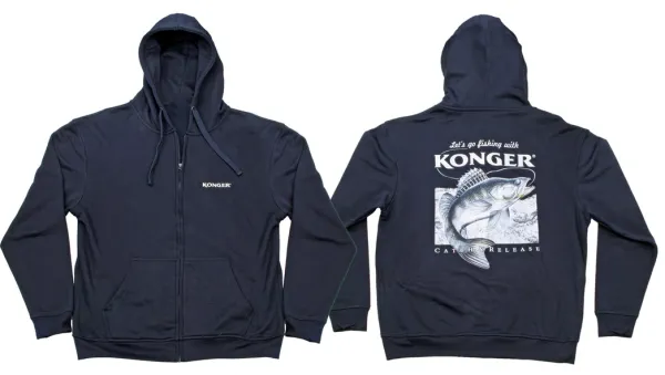 NextFish - Horgász webshop és horgászbolt - KONGER Blue hoodie Zander size M