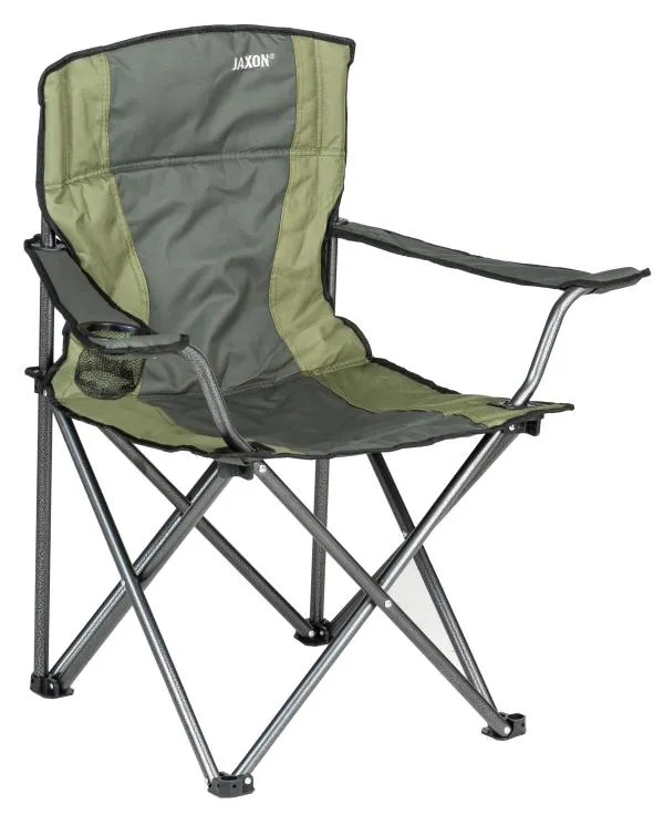 NextFish - Horgász webshop és horgászbolt - JAXON FOLDING CHAIR WITH ARMS 52x52x42/85cm 2,9kg 19mm