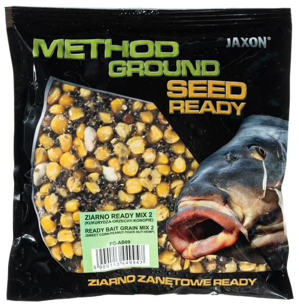 NextFish - Horgász webshop és horgászbolt - JAXON METHOD GROUND - SEED - MIX 2 SWEET CORN-PEANUT-TIGERNUT-HEMP 500g