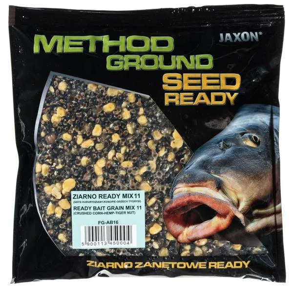 NextFish - Horgász webshop és horgászbolt - JAXON METHOD GROUND - SEED - MIX 11 CRUSHED-CORN-HEMP-TIGERNUT 500g