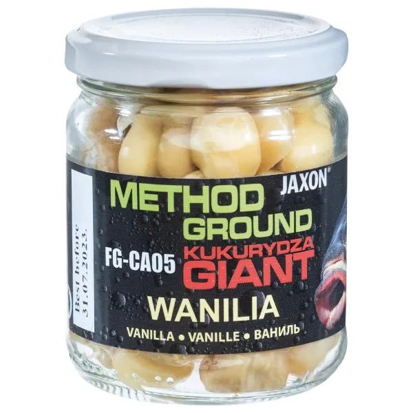 NextFish - Horgász webshop és horgászbolt - JAXON METHOD GROUND GIANT CORN VANILLA 125g