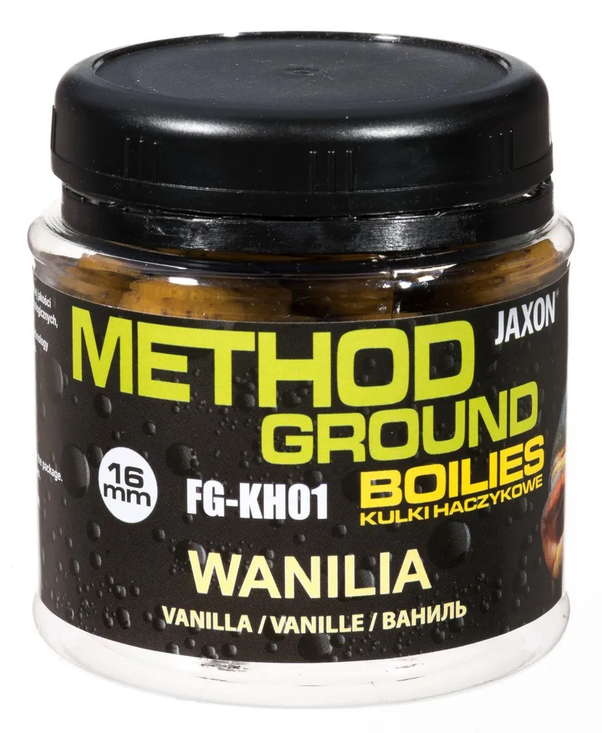 NextFish - Horgász webshop és horgászbolt - JAXON METHOD GROUND HOOK BOILIES VANILLA 100g 16mm