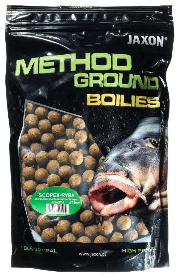 NextFish - Horgász webshop és horgászbolt - JAXON METHOD GROUND BOILIES SCOPEX-FISH 1kg 16mm