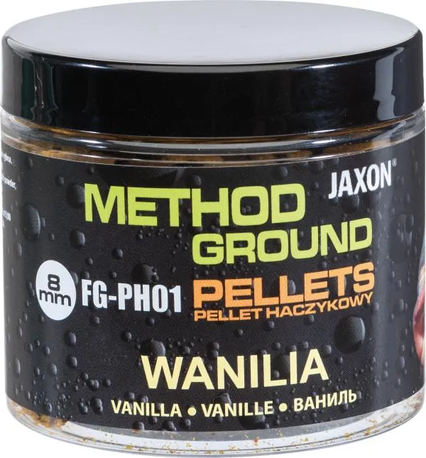 NextFish - Horgász webshop és horgászbolt - JAXON METHOD GROUND HOOK PELLETS VANILLA 100g 8mm