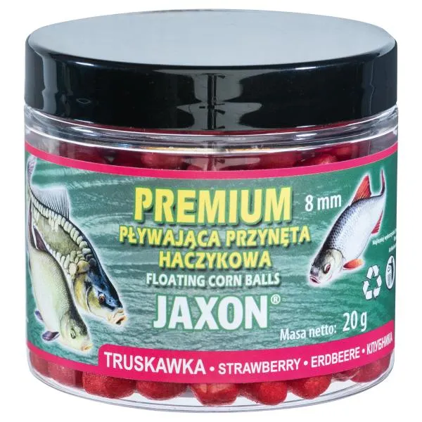 NextFish - Horgász webshop és horgászbolt - JAXON CORN BALLS BAIT-STRAWBERRY 20g 8mm