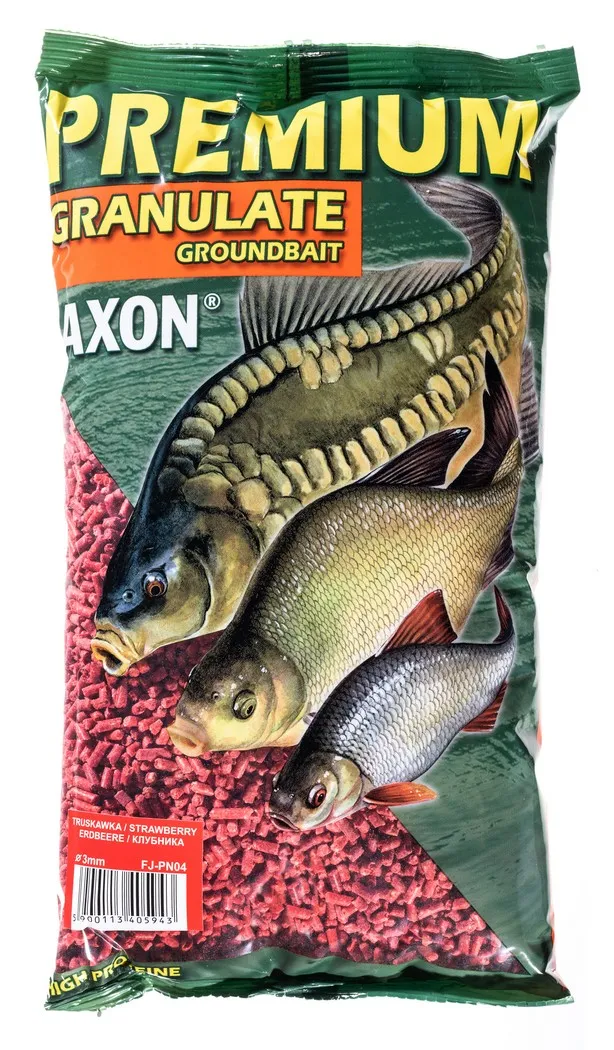 NextFish - Horgász webshop és horgászbolt - JAXON GRANULATE STRAWBERRY 1kg 5mm