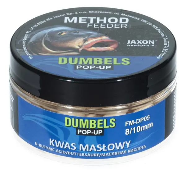 NextFish - Horgász webshop és horgászbolt - JAXON DUMBELS POP-UP METHOD FEEDER N-BUTYRIC ACID 30g 8/10mm