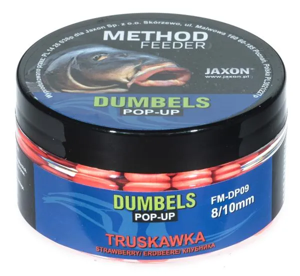 NextFish - Horgász webshop és horgászbolt - JAXON DUMBELS POP-UP METHOD FEEDER STRAWBERRY 30g 8/10mm