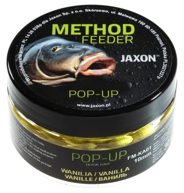 NextFish - Horgász webshop és horgászbolt - JAXON POP-UP BOILIES VANILLA 30g 10mm