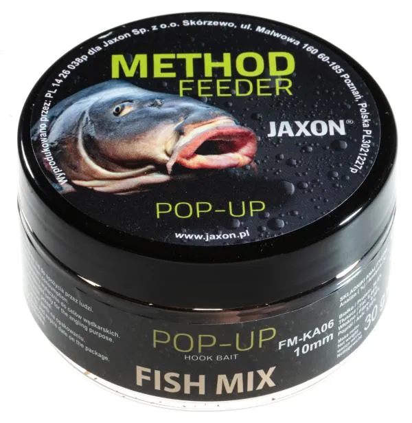 NextFish - Horgász webshop és horgászbolt - JAXON POP-UP BOILIES FISH MIX 30g 10mm