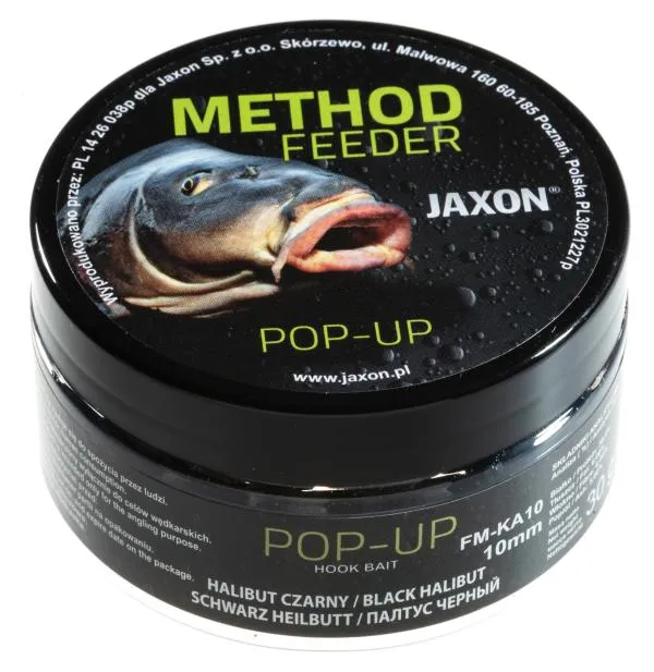 NextFish - Horgász webshop és horgászbolt - JAXON POP-UP BOILIES BLACK HALIBUT 30g 10mm