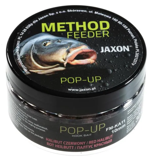 NextFish - Horgász webshop és horgászbolt - JAXON POP-UP BOILIES RED HALIBUT 30g 10mm