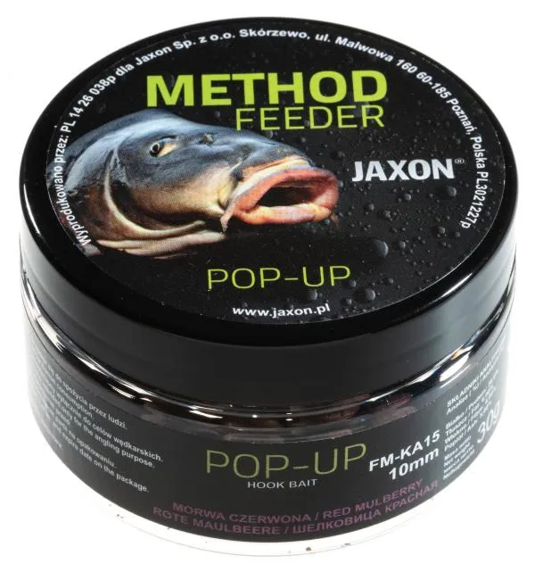 NextFish - Horgász webshop és horgászbolt - JAXON POP-UP BOILIES RED MULBERRY 30g 10mm