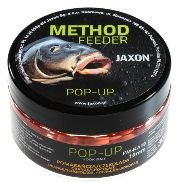 NextFish - Horgász webshop és horgászbolt - JAXON POP-UP BOILIES ORANGE/CHOCOLATE 30g 10mm