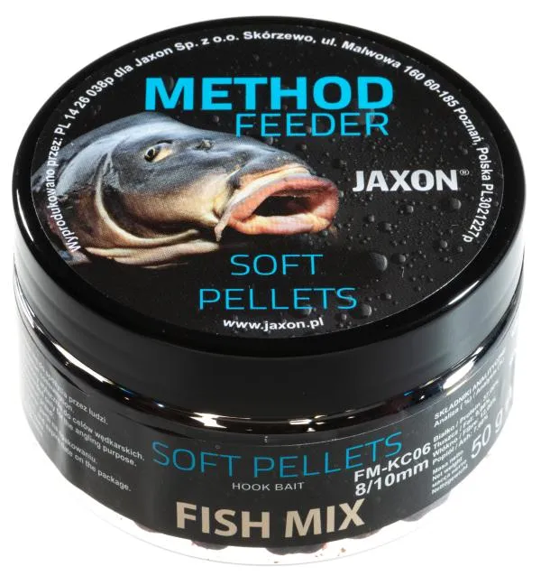 NextFish - Horgász webshop és horgászbolt - JAXON SOFT PELLETS FISH MIX 50g 8/10mm