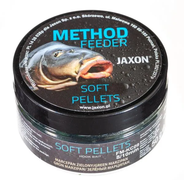 NextFish - Horgász webshop és horgászbolt - JAXON SOFT PELLETS GREEN MARZIPAN 50g 8/10mm