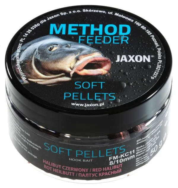 NextFish - Horgász webshop és horgászbolt - JAXON SOFT PELLETS RED HALIBUT 50g 8/10mm