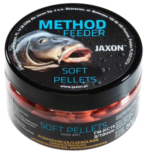 NextFish - Horgász webshop és horgászbolt - JAXON SOFT PELLETS ORANGE/CHOCOLATE 50g 8/10mm