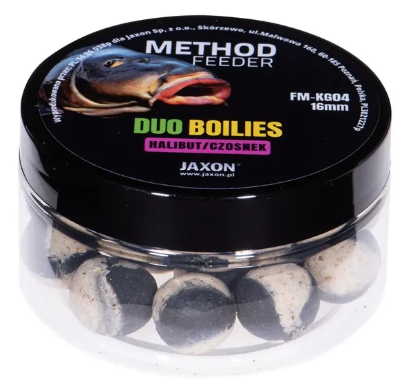 NextFish - Horgász webshop és horgászbolt - JAXON DUO-BOILIES METHOD FEEDER HALIBUT/GARLIC 5x40g 16mm