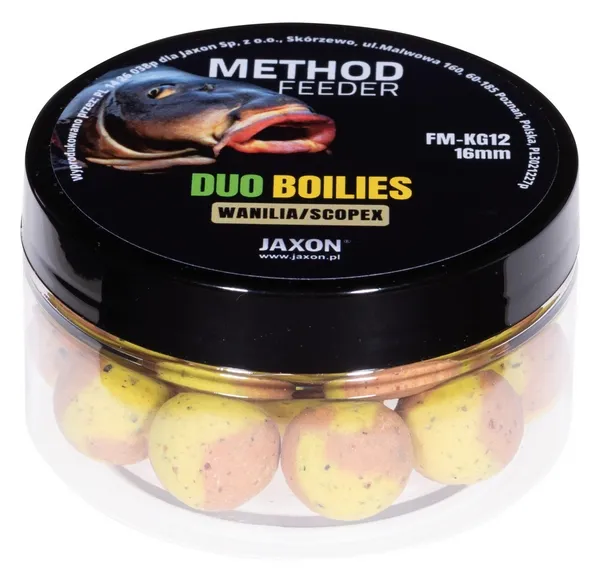 NextFish - Horgász webshop és horgászbolt - JAXON DUO-BOILIES METHOD FEEDER VANILLA/SCOPEX 5x40g 16mm