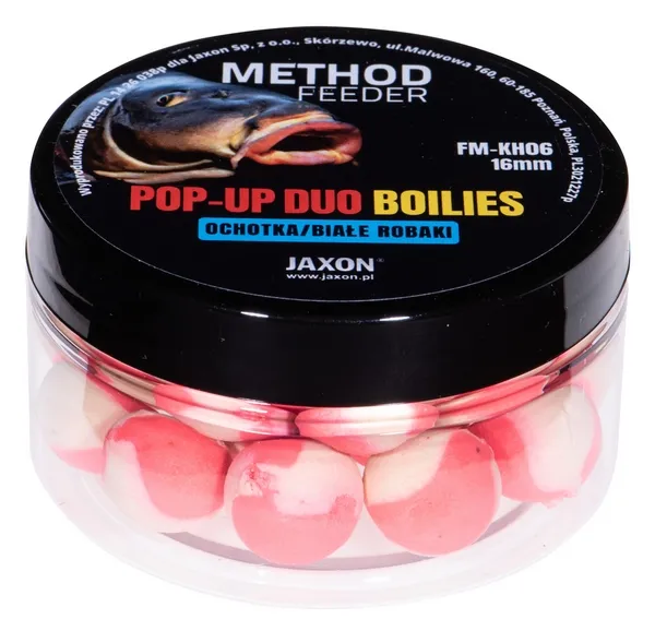 NextFish - Horgász webshop és horgászbolt - JAXON POP-UP DUO-BOILIES METHOD FEEDER BLOODWORM/MAGGOTS 40g 16mm