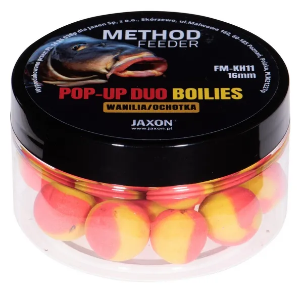 NextFish - Horgász webshop és horgászbolt - JAXON POP-UP DUO-BOILIES METHOD FEEDER VANILLA/BLOODWORM 40g 16mm