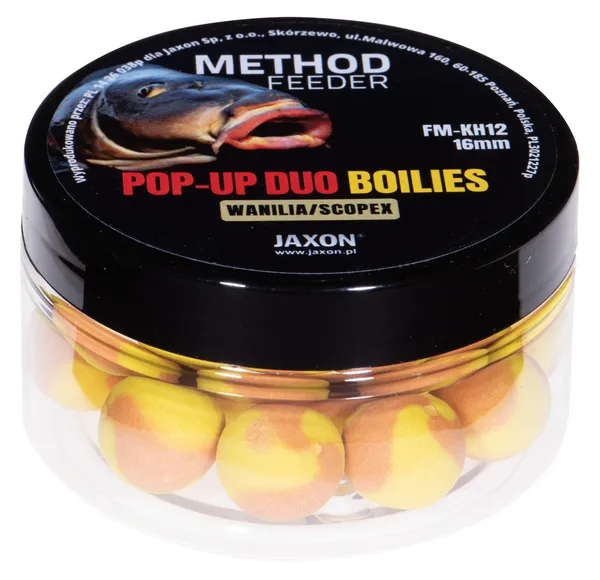 NextFish - Horgász webshop és horgászbolt - JAXON POP-UP DUO-BOILIES METHOD FEEDER VANILLA/SCOPEX 40g 16mm