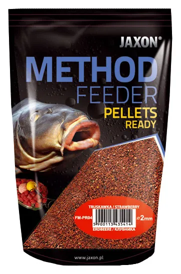 NextFish - Horgász webshop és horgászbolt - JAXON PELLETS READY STRAWBERRY 500g 2mm